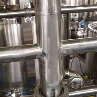 不锈钢圆管小型自动焊接机现场管道安装施工